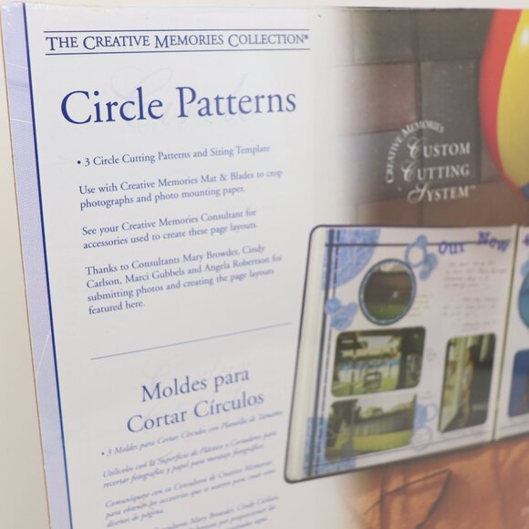 Creative Memories Scrapbooking Circle Patterns BNIP Custom Cutting System - Picture 2 of 9